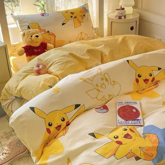 Pikachu Bed Sheet Set(Anchor development)