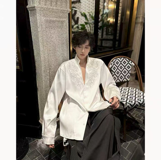 Men's satin shirt(Anchor development)